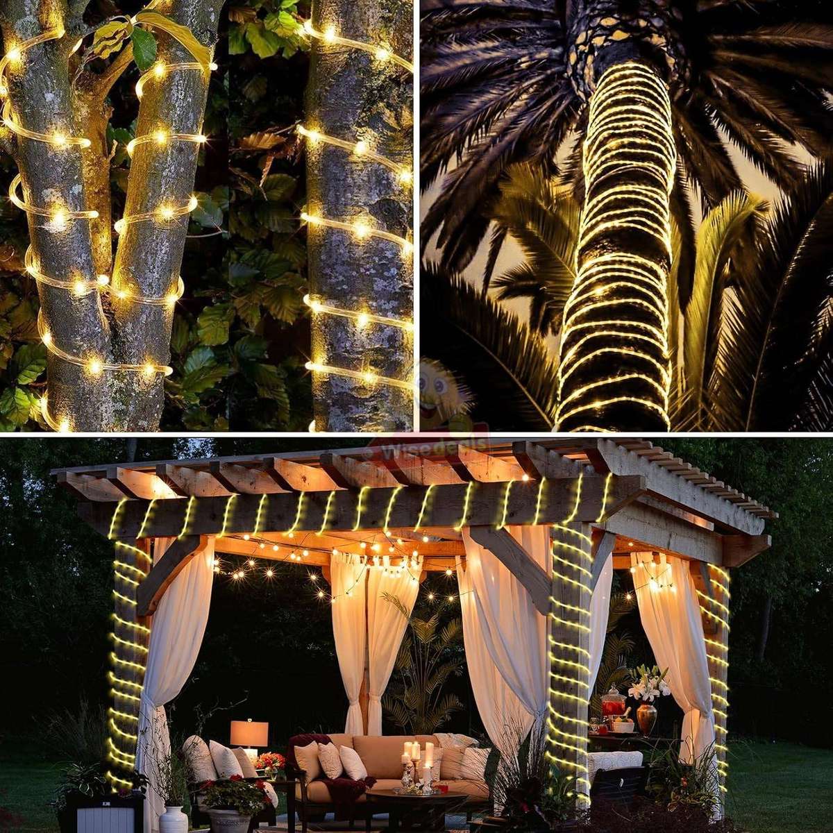 10m LED Solar String Tube Lights