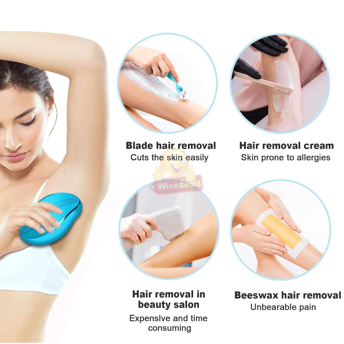 Painless and easy Crystal Hair Remover