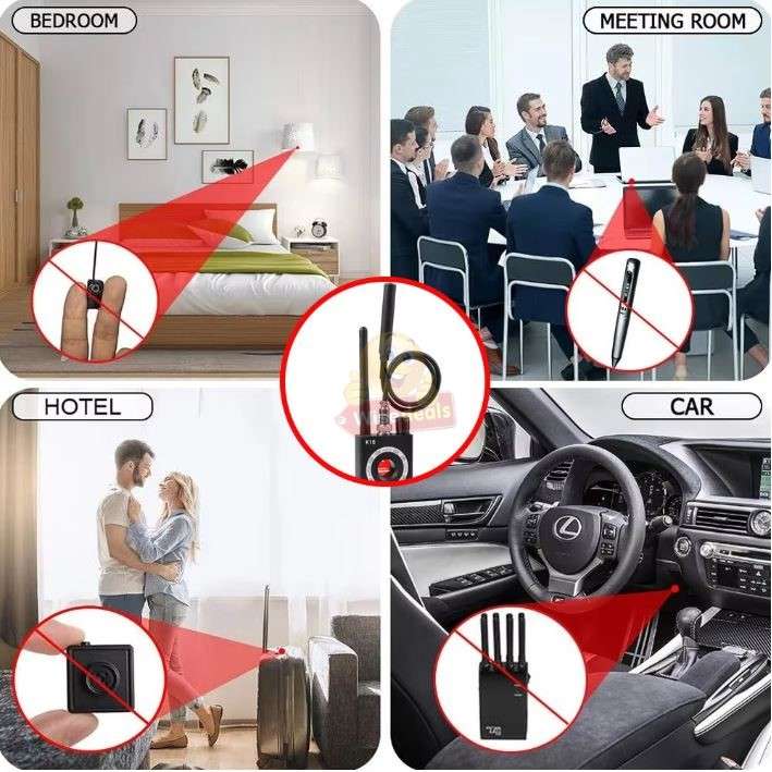 Wireless Signal Laser Lens GSM Camera Audio Detector GPS Tracking