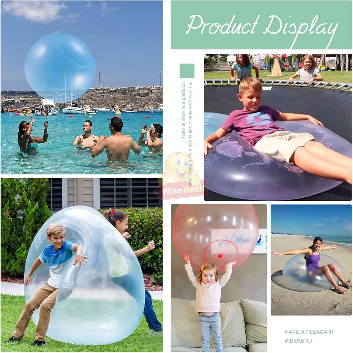 Giant Water filled or without water playing ball 120cm x 120cm