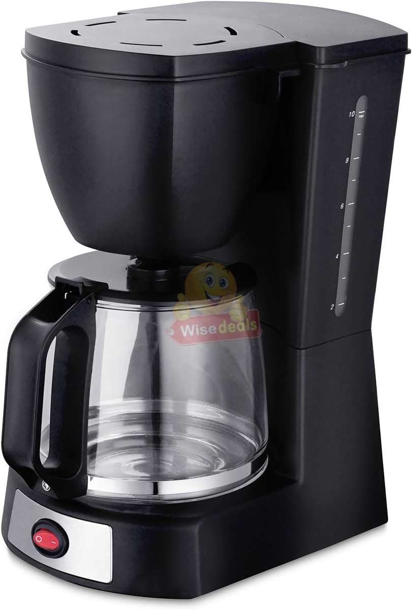 10 Cup Electric Drip Coffee Maker with Water Level Indicator and Auto Shut Off - START R1 ONLY