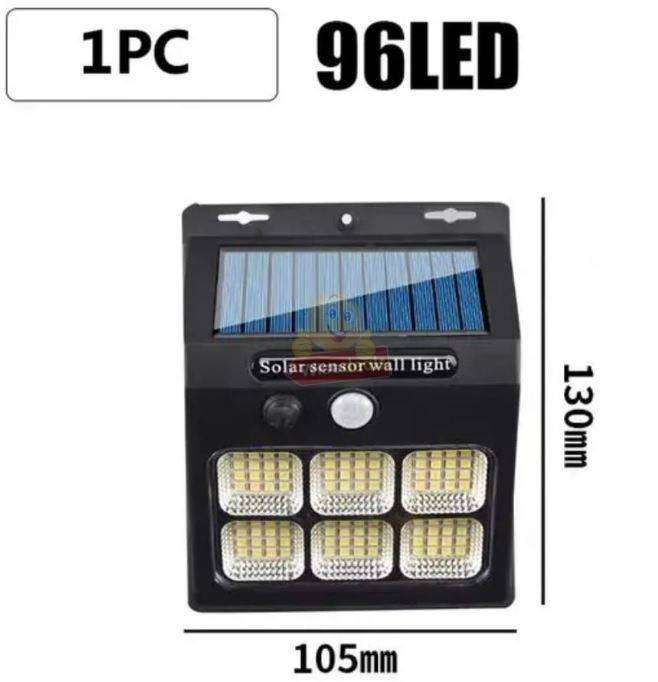 Solar Wall Light 96 LED 3 Modes Security Light