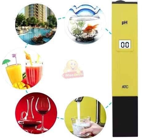 Portable Digital PH Tester with Screen calibration Screwdriver and carry case