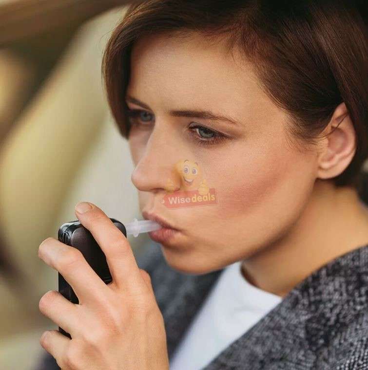 Portable Professional Breath Alcohol Detector with Digital LCD Display