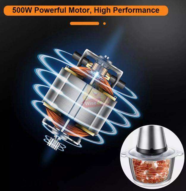 Powerful Electric Food Processor and Meat Chopper