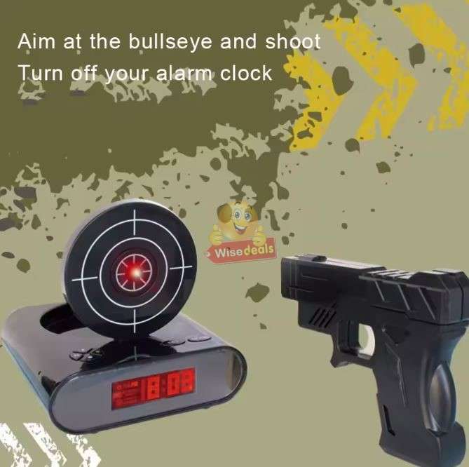 USB Game Mode and Gun Target LED Alarm Clock