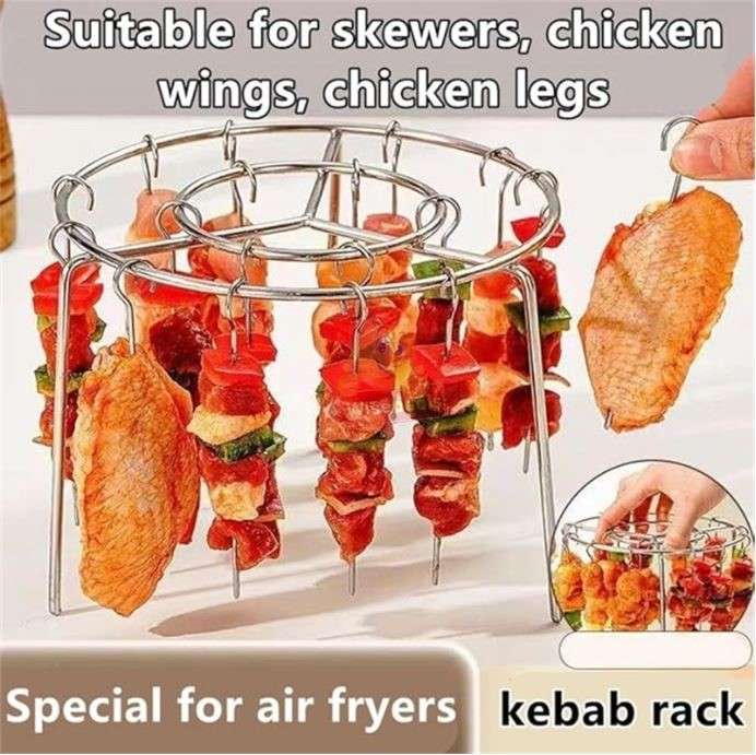 Stainless Steel Air Fryer Set. 24 Skewers