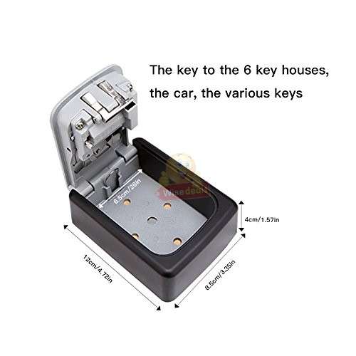Outdoor wall mounted Key Safe with combination lock