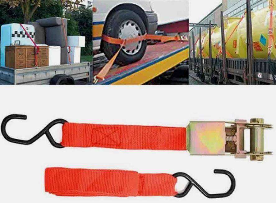 2 Piece 15 Ratchet Tie Down Set