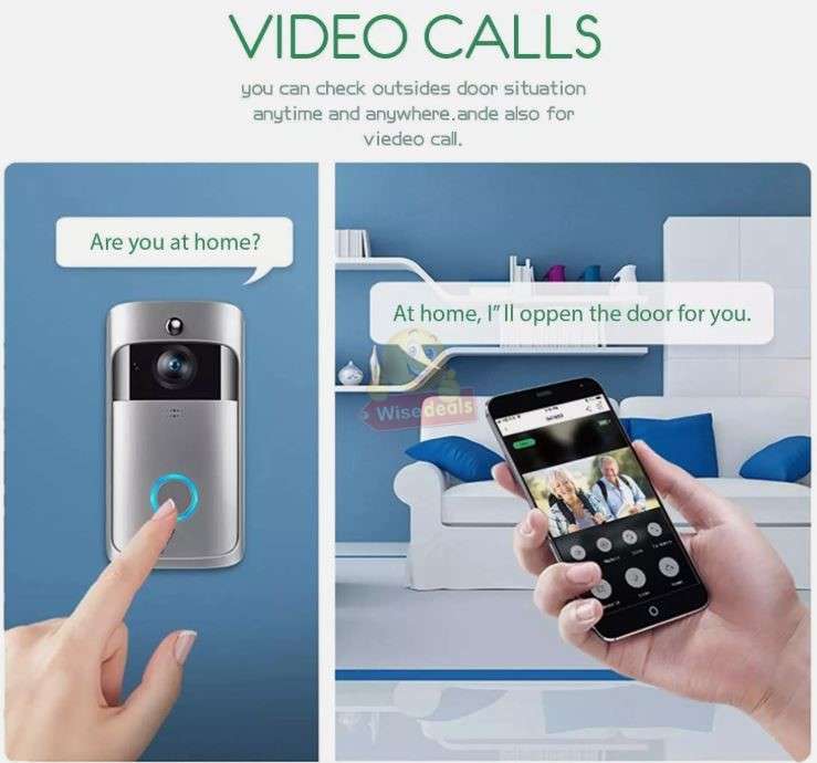 Smart WIFI Video Doorbell Camera and Video Visual Intercom