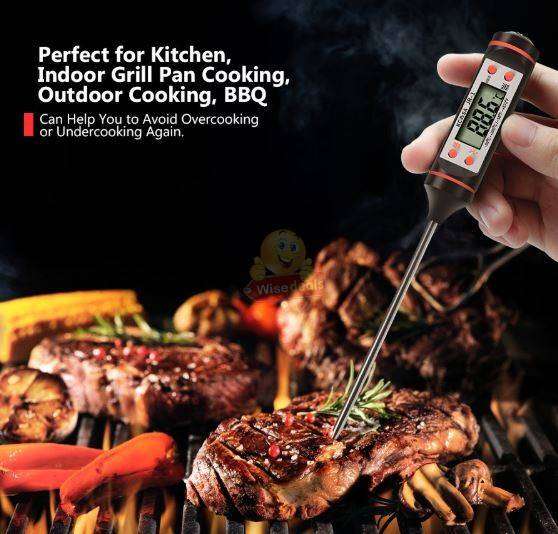 Digital LCD Display Thermometer for Meat and Cooking