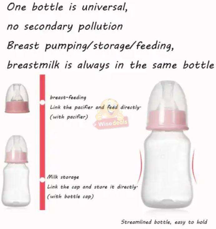 Multi-function 120ml Manual Breast-Feeding Pump with Lid