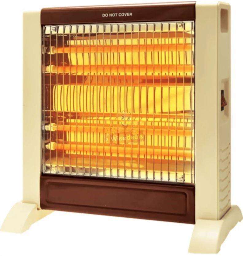 4 Tube Quartz Halogen Electric Heater with 2 Heating Modes