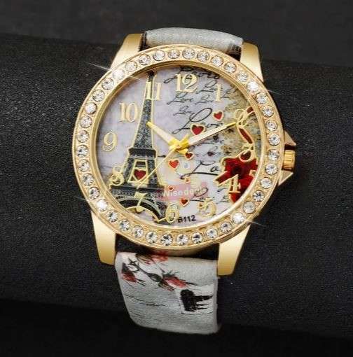 Elegant Paris Themed Eiffel Tower Ladies Watch in Complimentary Gift Box