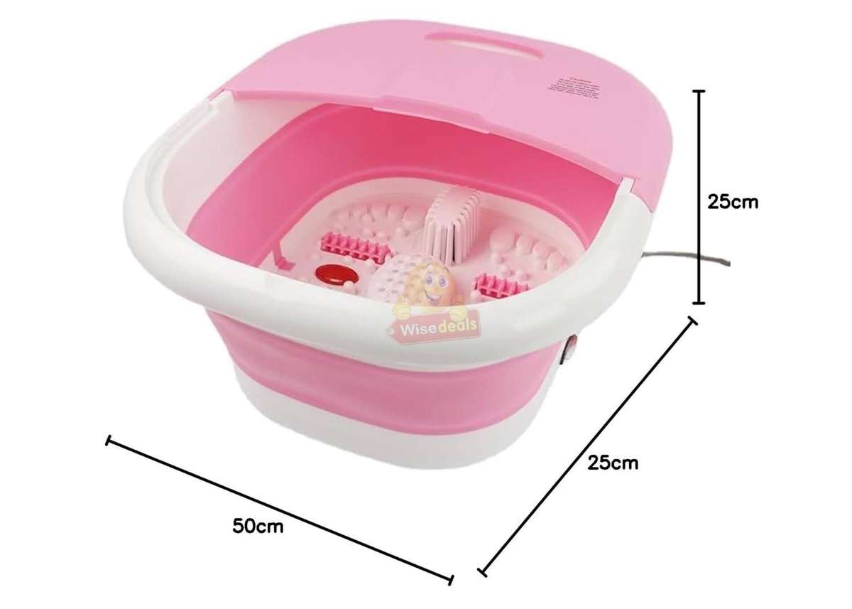 Foldable Foot Spa, Activates Blood Circulation, Relaxes Muscles, Relieve Pain and Inflammation