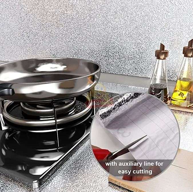 Aluminium Foil Roll Wardrobe Cabinets Cupboard Stove Table Drawer Oil and Heat Proof