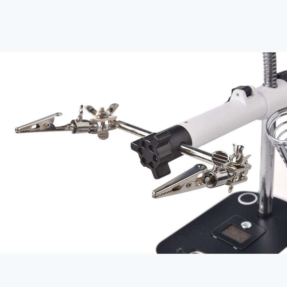 5 LED Light Auxiliary Lamp Soldering Stand Magnifier