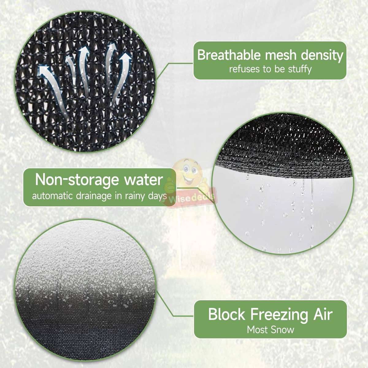 4 X 2 meter UV-Protection Sunshade