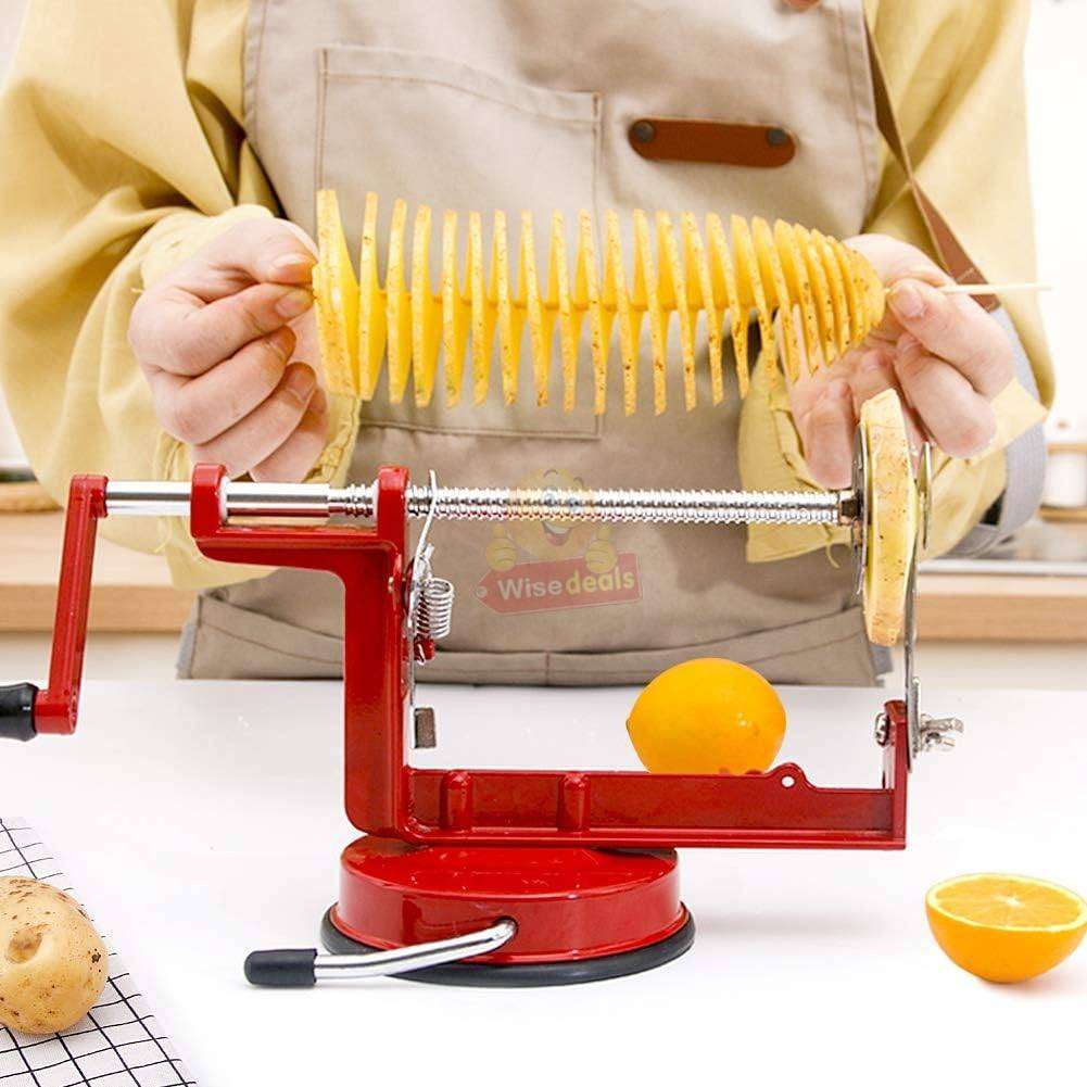 Aluminium Spiral Potato Slicer Suction Stand