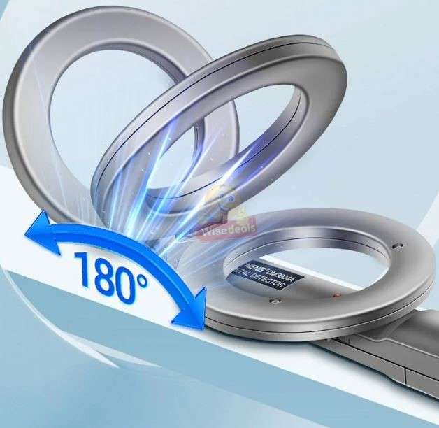 Handheld Radar Security Metal Detector with Alarm Buzzer and LED Flashing