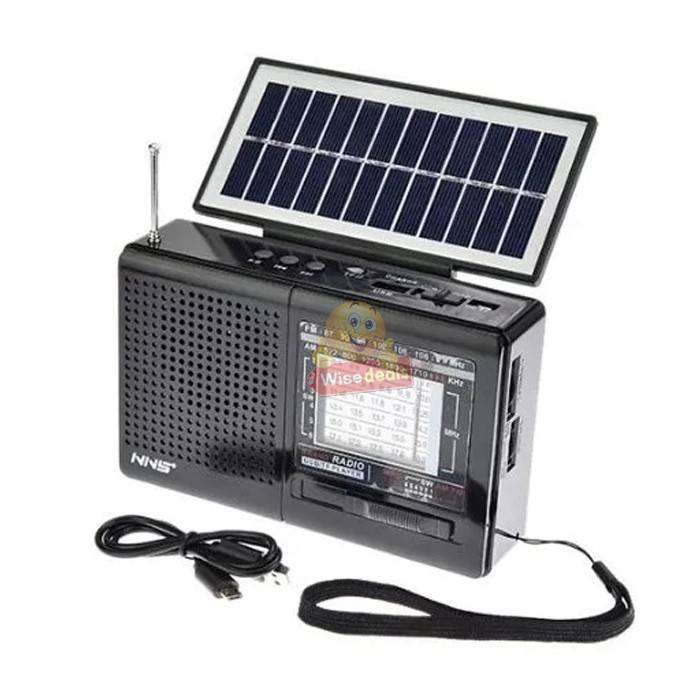 Rechargeable Bluetooth SOLAR AM-FM Flashlight Radio with USB SD MP3 Player