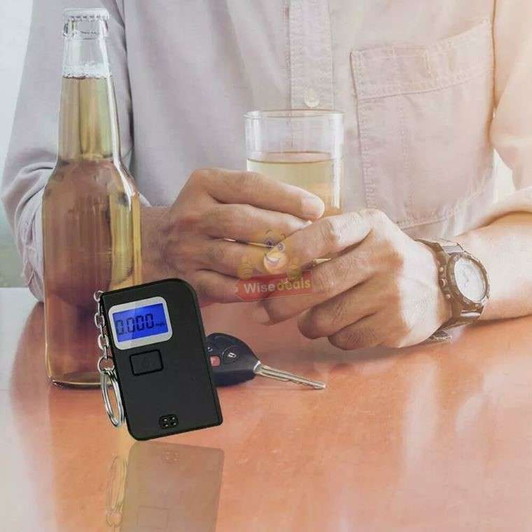 Portable Professional Breath Alcohol Detector with Digital LCD Display