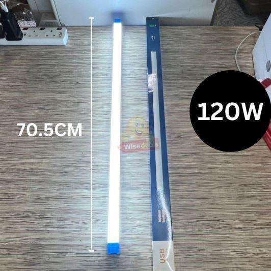 Rechargeable 3 Light Modes 120W Magnetic Long Tube Light