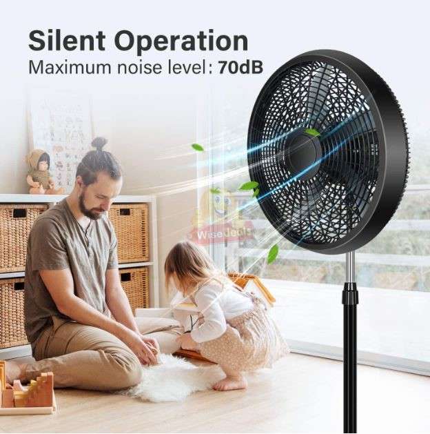18 Adjustable Stand Fan with 3 Speed Controls