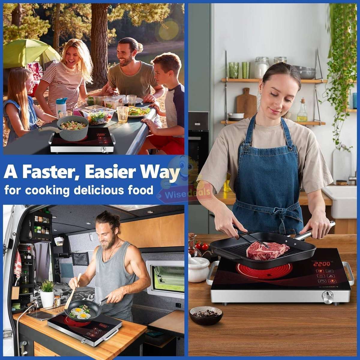 Electric Intelligent Halogen Infrared Induction Cooker