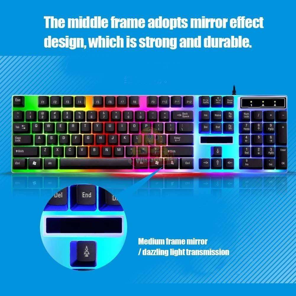 LED Backlight Gaming Keyboard and Mouse Set