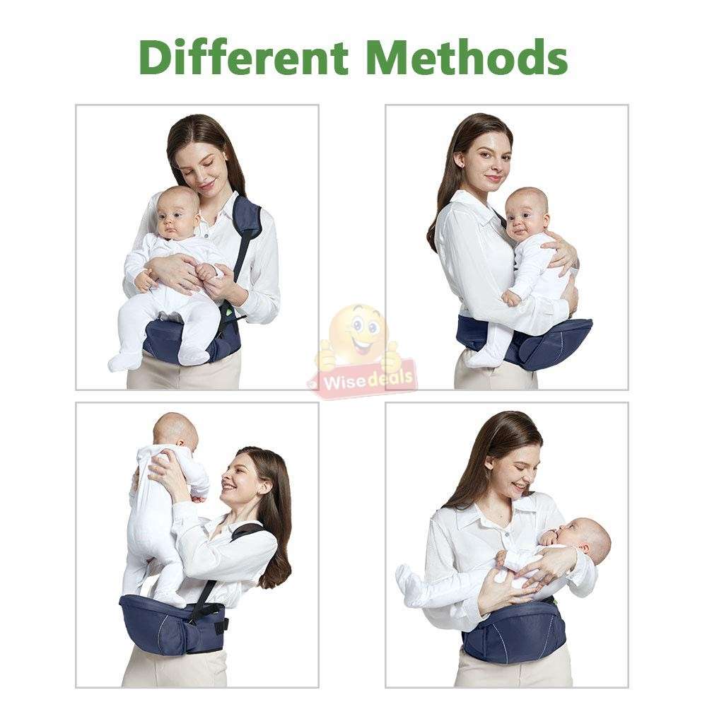 Portable Infant Baby Safe Waist Chair in Blue