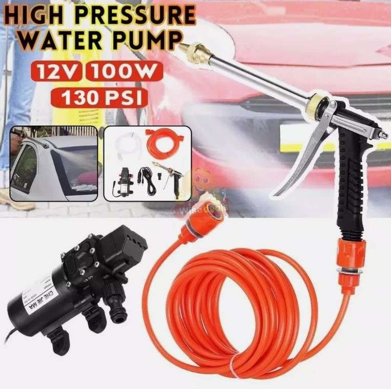 12V 130PSI 100W High-Pressure Water Gun with long trigger nozzle