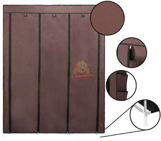 Large Coffee Colour Wardrobe 130 X 45 X 170cm