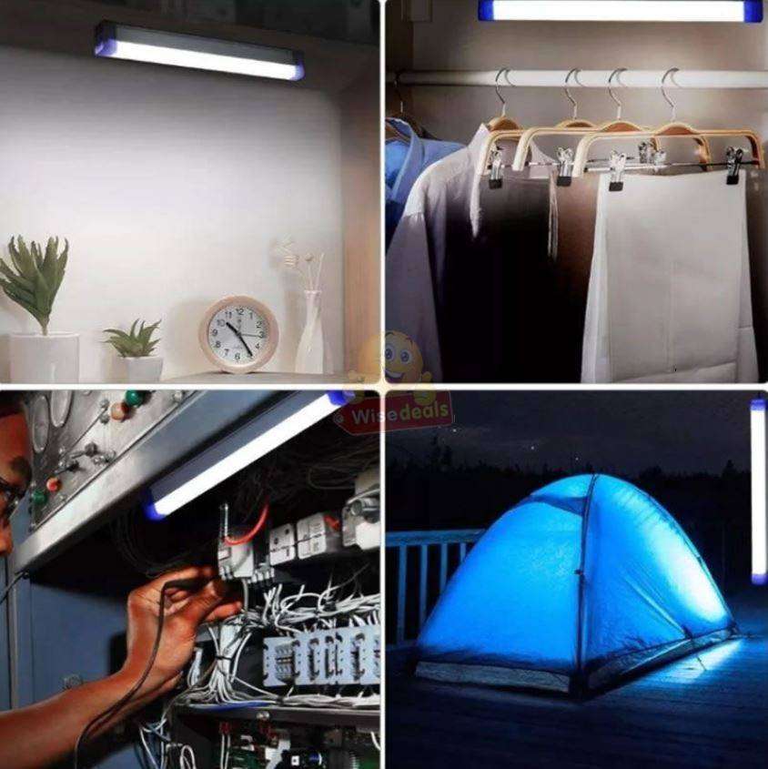 Rechargeable 3 Light Modes Magnetic Long Tube Light