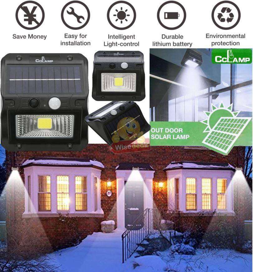 Heavy Duty Super Bright LED Stainless Steel and PVC Plastic SOLAR Wall Light
