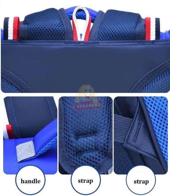 Lightweight Backpack with Safety Warning Reflective Strips in Red or Pink