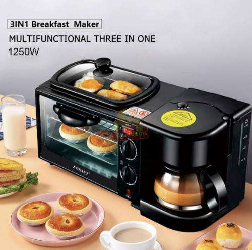 3-in-1 Multifunction Breakfast and Coffee Maker