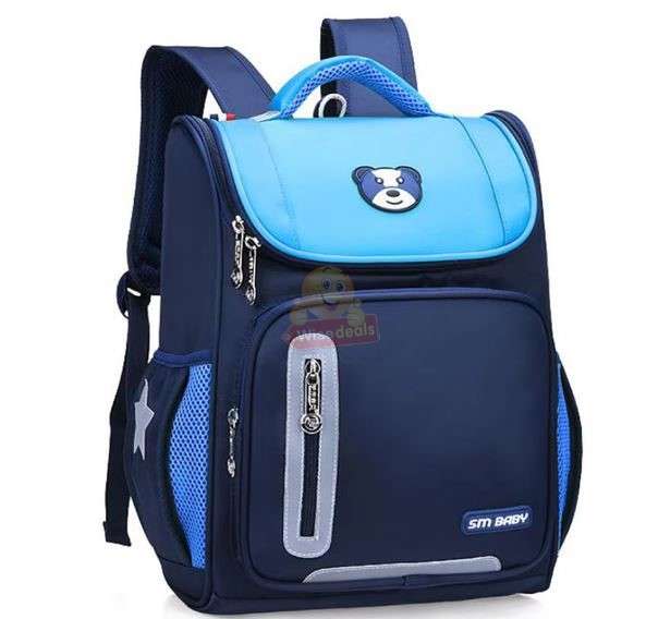 Lightweight Backpack with Safety Warning Reflective Strips in Red or Pink