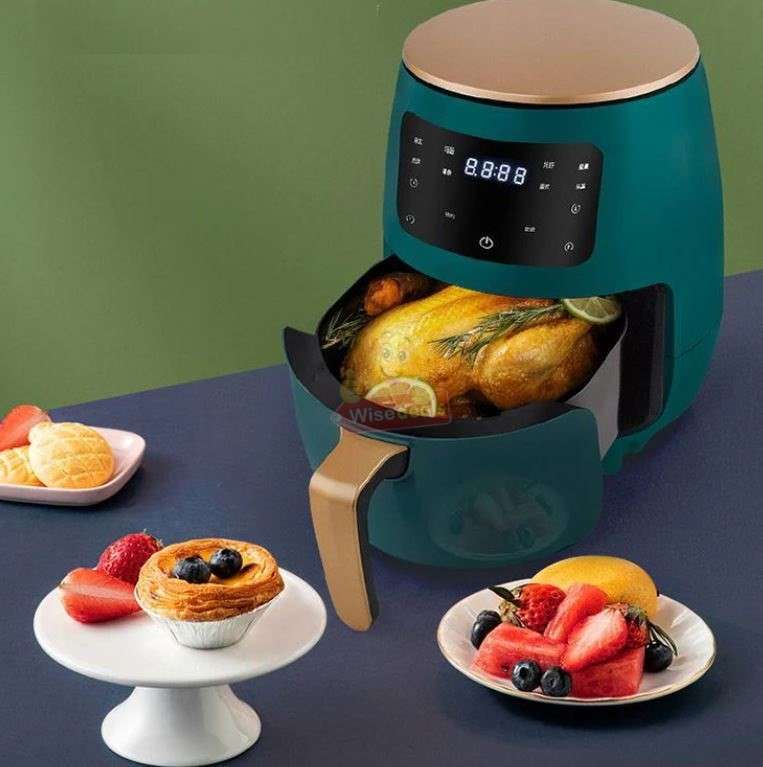 6L Air Fryer with Digital LED Display in Dark Green