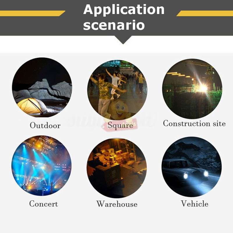 Solar Rechargeable COB LED Work Light with Solar Panel