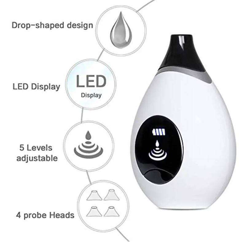 Blackhead Remover Pore Vacuum with 4 Sucker Heads