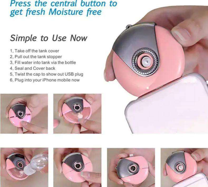 Humidifier Cell Phone Beauty Mist Spray Diffuser