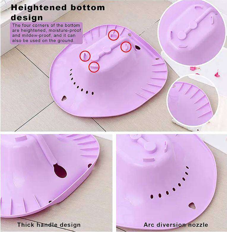 Portable Bidet Sitz Bath with Flusher for Postpartum Nursing Care  Purple