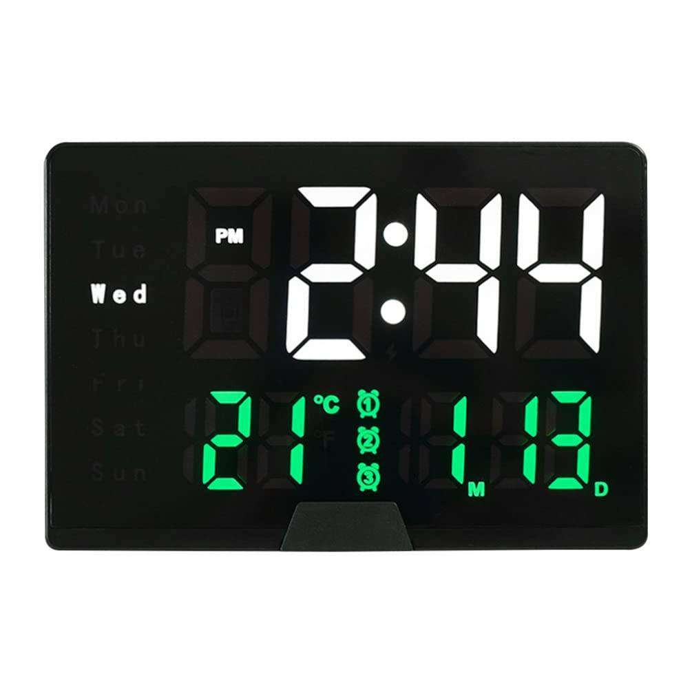 Desktop Table LED Digital Thermometer Date Display Alarm Clock