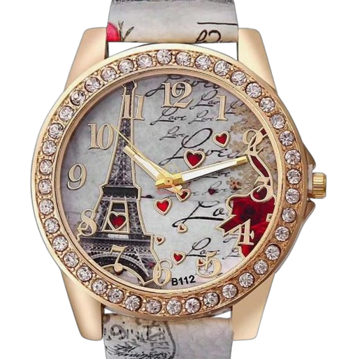 Elegant Paris Themed Eiffel Tower Ladies Watch in Complimentary Gift Box
