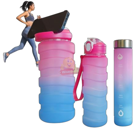 3 Piece Phone Stand Holder Water Bottle Set