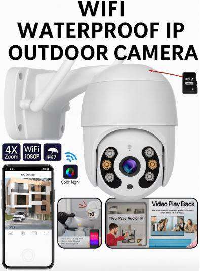 Waterproof Outdoor WIFI IP Camera with V380 PRO App