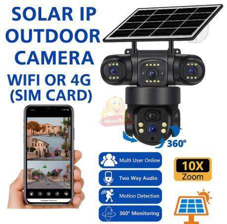 Waterproof SOLAR 3-in-1 IP WIFI OR 4G (Sim Card) Select on Checkout