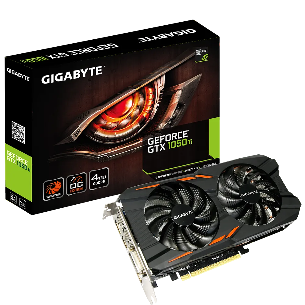 Gigabyte GTX 1050 Ti 4Gb Graphics Card