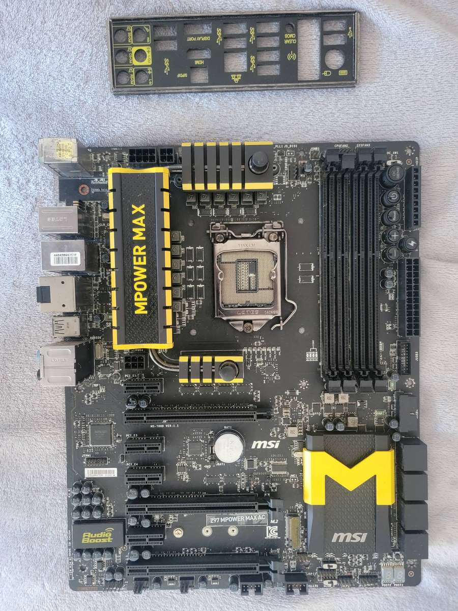 MSI Z97 MPower MAX - Gaming Motherboard 4-Ram Slots! Faulty Mosfets!